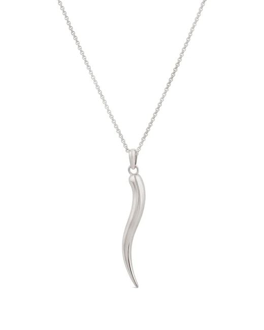 Dinny Hall Metallic Toro Horn Pendant Necklace