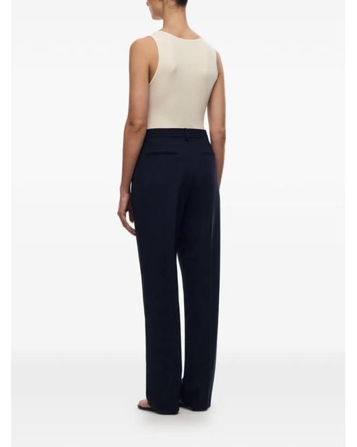 12 STOREEZ Blue Hampshire Wool Trousers