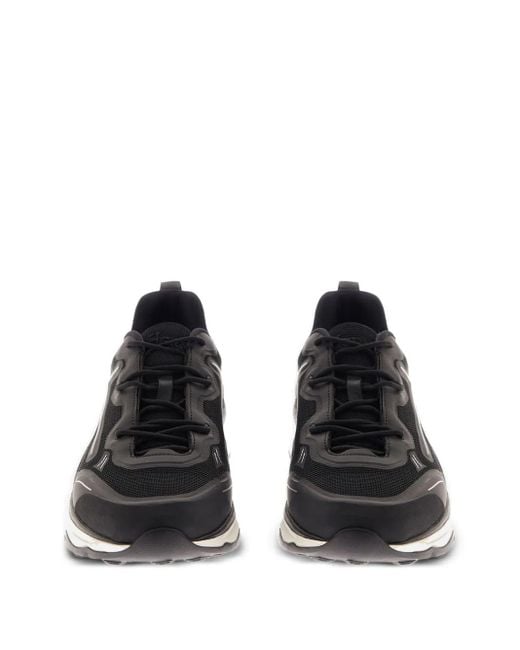 Herno Black Panelled Sneakers for men