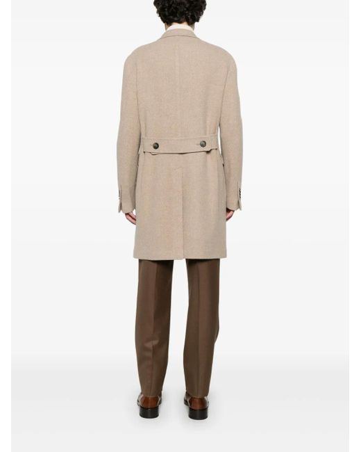 Tagliatore Natural Single-Breasted Coat for men