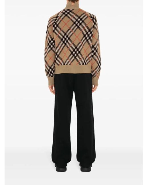 Burberry Cardigan Mit Vintage Check in Brown für Herren
