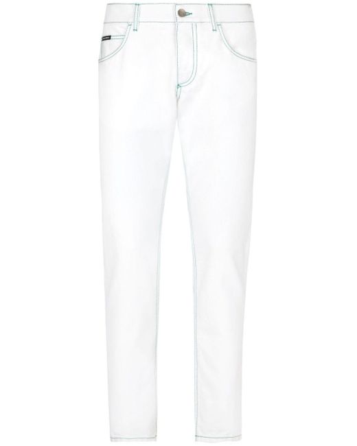 Dolce & Gabbana Klassische Jeans in White für Herren