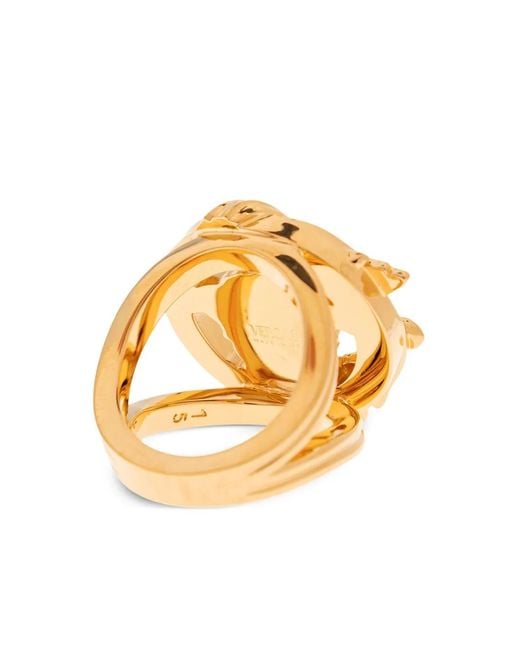 Versace Metallic Medusa Barocco Ring