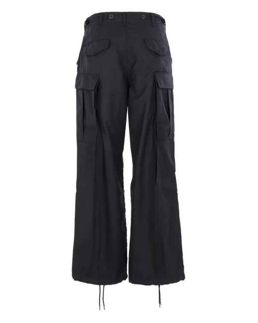 Junya Watanabe Blue Wool-Blend Cargo Pants