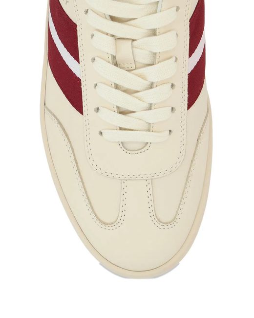 Bally Pink Leather Sneakers for men