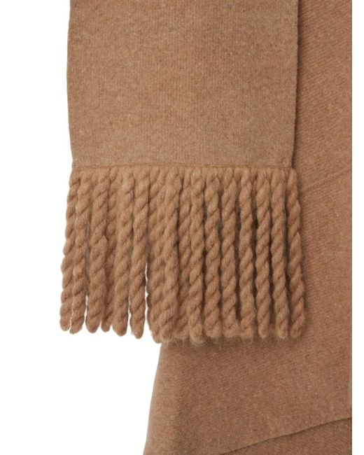 Vestido con pañuelo Burberry de color Natural