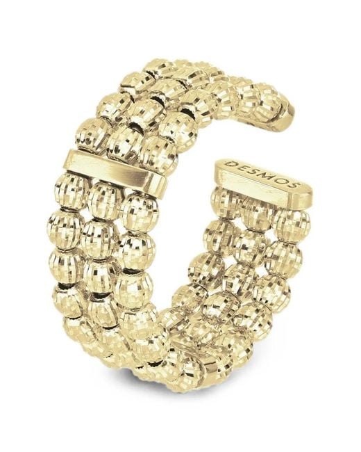 Desmo Metallic Dreifacher Crystal Ring