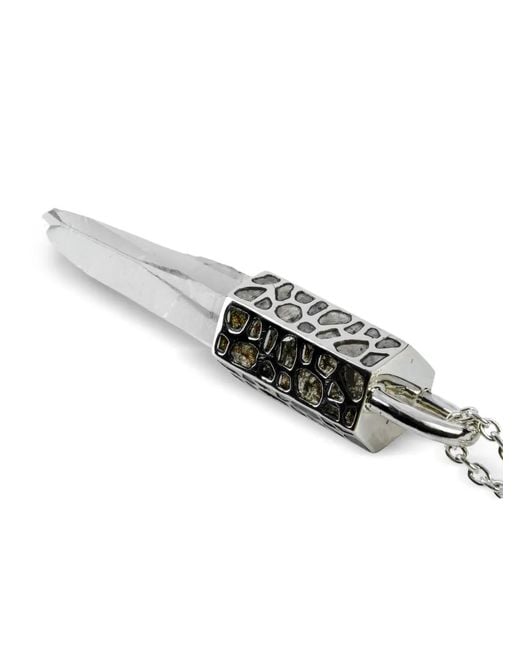 Parts Of 4 Metallic Sterling Talisman Zultanite Necklace