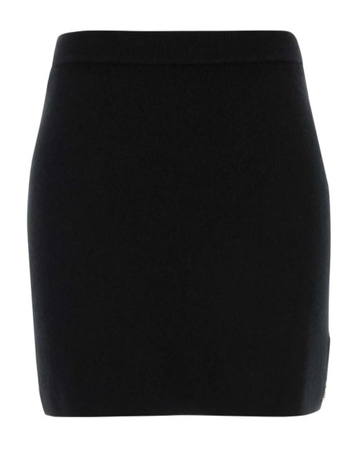 Falda corta de punto Alexander Wang de color Black