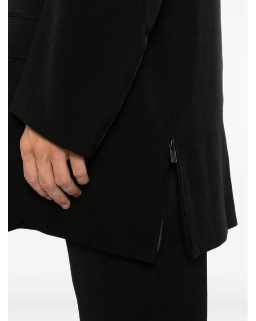 Yohji Yamamoto Black Single-Breasted Blazer for men