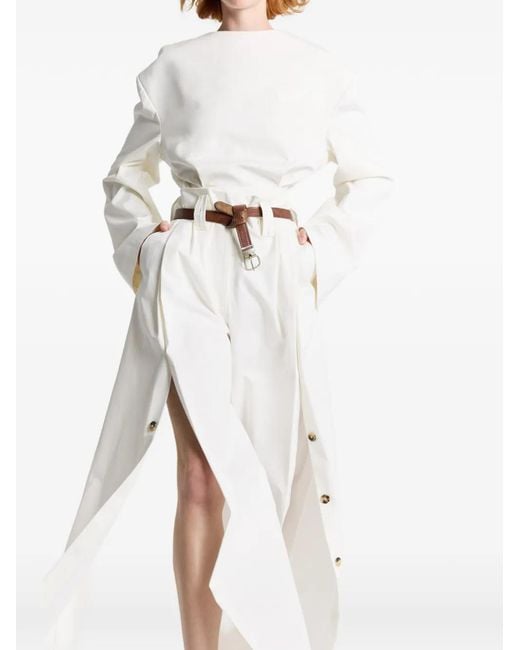 A.W.A.K.E. MODE White Cotton Blouse