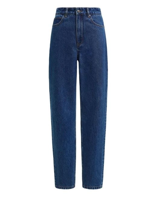 12 STOREEZ Blue Mom-Fit Jeans
