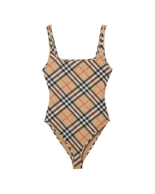 Burberry Multicolor Check Swimsuit