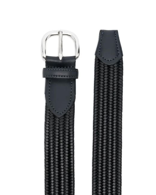 Eraldo Black Woven Belt for men