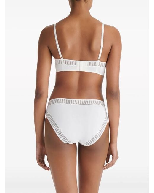 Eres White Justine Graphic Bra