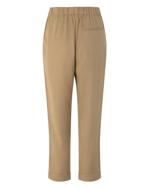 Samsøe & Samsøe Hoys Broek Met Elastische Taille En Toelopende Pijpen in het Natural