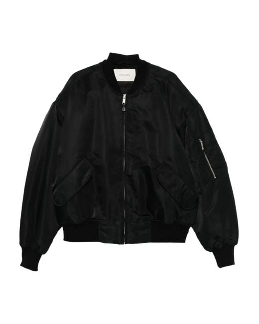 Entire studios Black Zip-Fastening Bomber Jacket