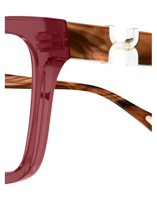 Chloé Red Geometric-Frame Glasses