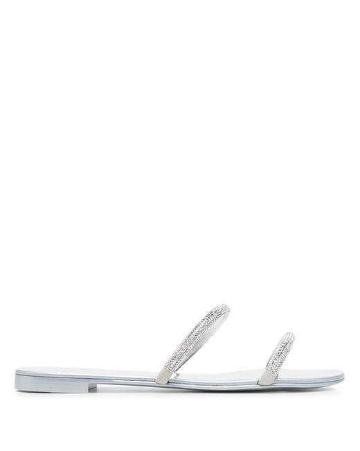 Giuseppe Zanotti Multicolor Crystal Embellished Sandals