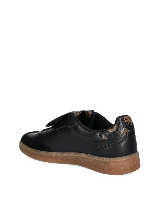 Guess Black Oleeza Logo-Print Sneakers