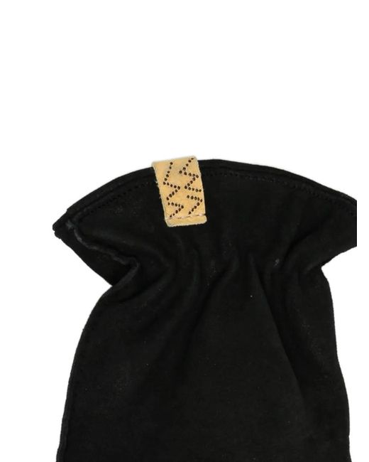 Visvim Black Leather Gloves for men