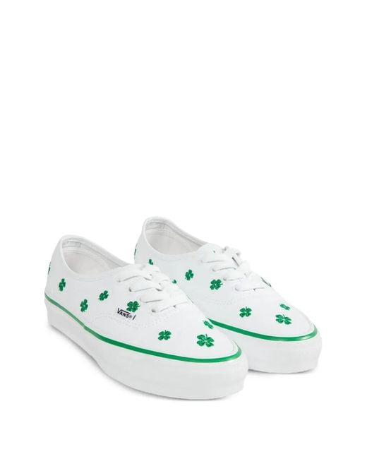 Vans Green Embroidery Authentic Sneakers for men