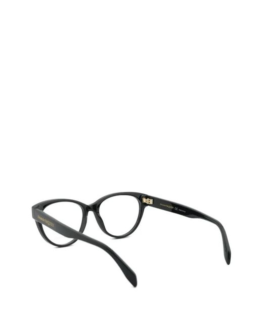 McQueen Black Cat-Eye-Frame Glasses