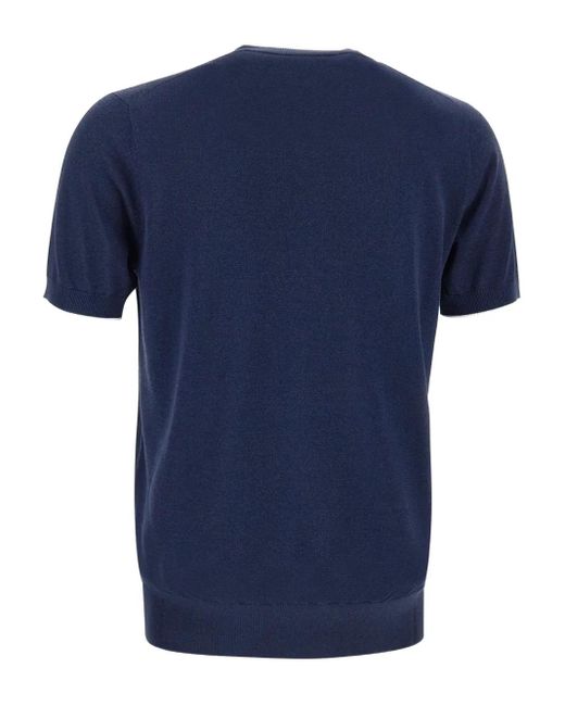 メンズ Kangra ニット Tシャツ Blue