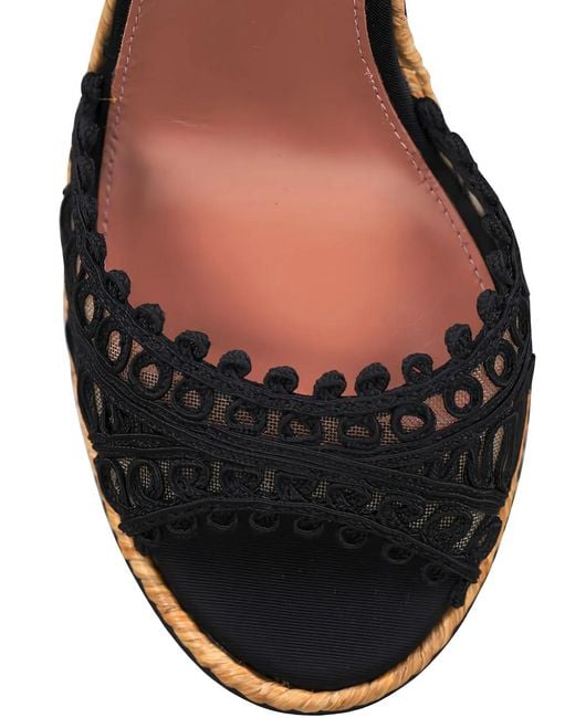 Aquazzura Metallic Braided Nappa Espadrilles