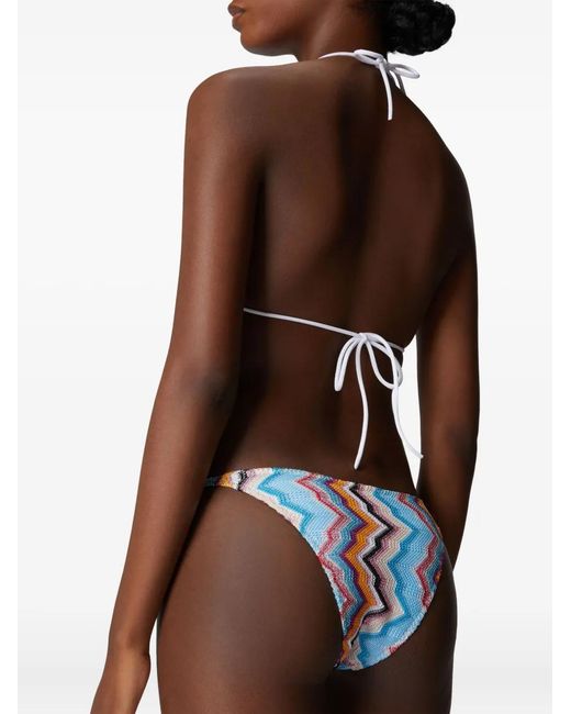 Missoni White Zigzag-Pattern Bikini