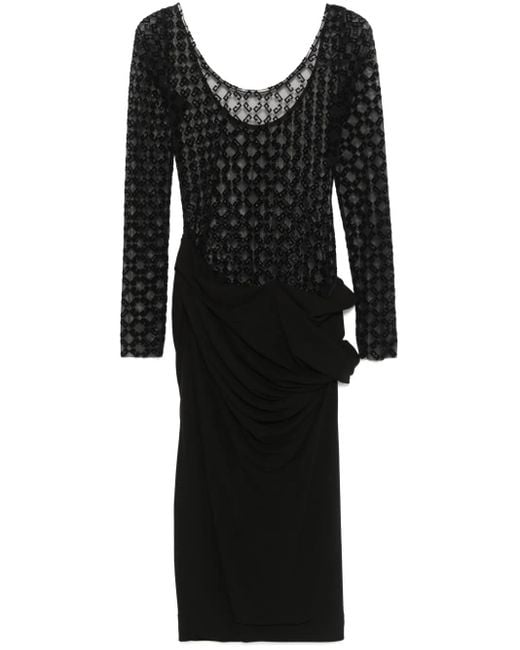 Givenchy 4g メッシュドレス Black