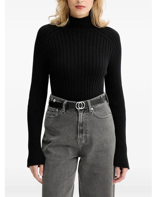 Marc O' Polo Black Cotton Sweater