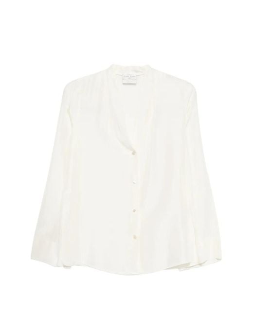 Forte_forte White Button Blouse