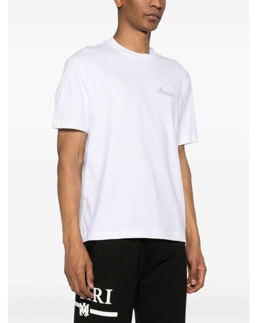 Amiri Lanesplitters T-Shirt mit Logo-Print in White für Herren