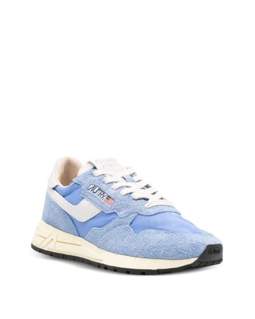 Autry Blue Reelwind Suede Sneakers