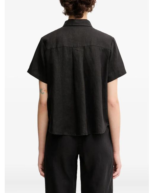 Samsøe & Samsøe Button-Down Blouse in het Black