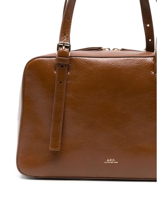Sac Porté Épaule En Cuir À Boucle A.P.C. en coloris Brown