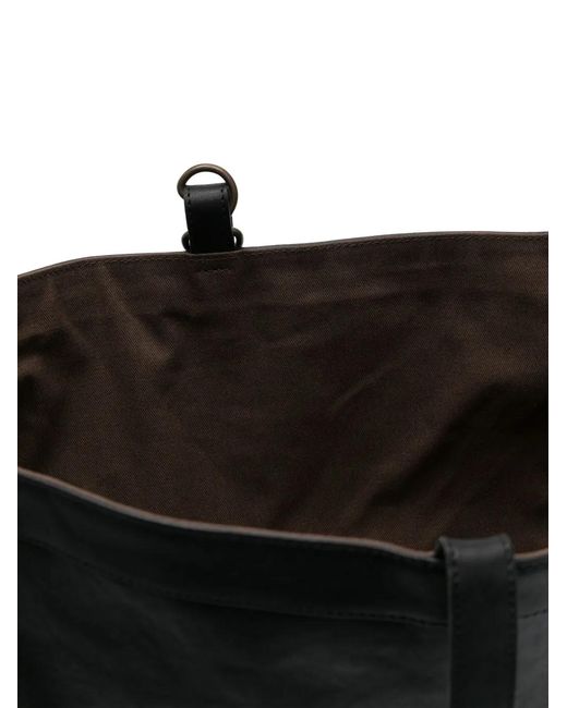 TAIGA TAKAHASHI Black Small Lot. 018 Newsboy Shoulder Bag for men