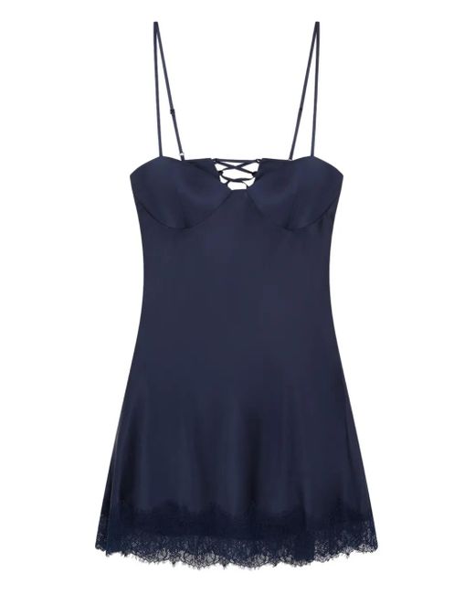 Donde Esteban Blue Midnight Minidress