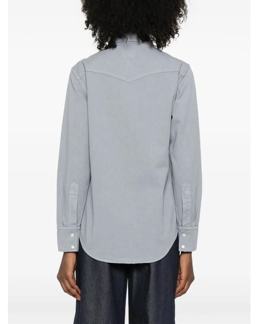 A.P.C. Gray Chemise Western