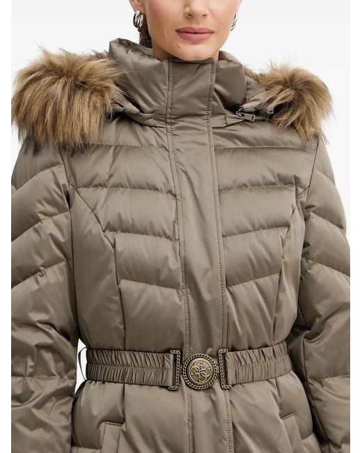 Guess Natural Hooded Padded Coat