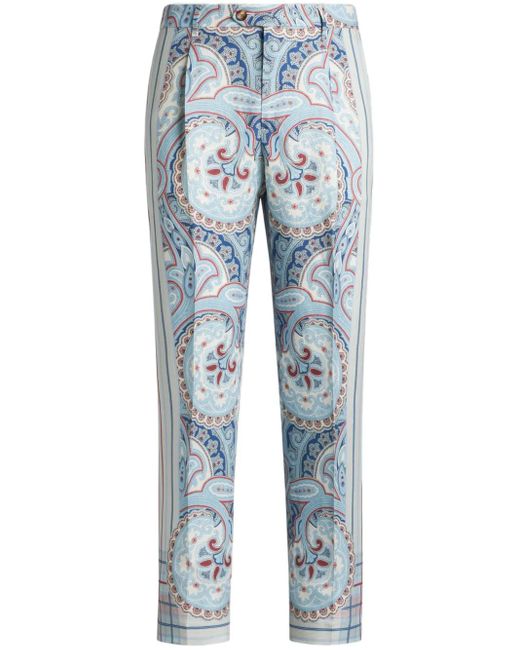 Etro Gerade Hose in Blue für Herren