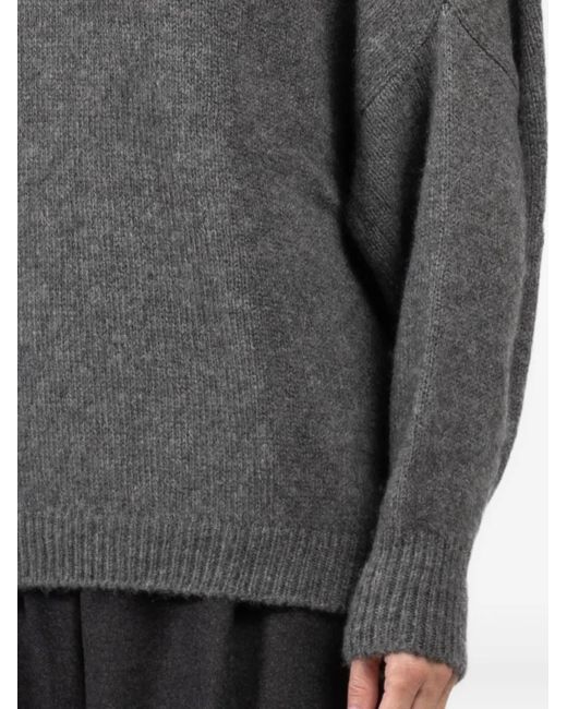 Dusan Gray High-Neck Sweater