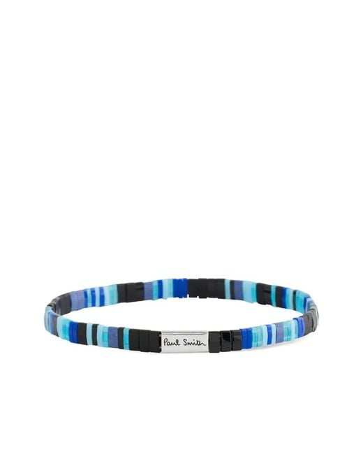 Paul Smith Blue Beaded Bracelet for men