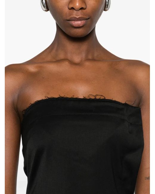 Entire studios Black Asymmetrical Tube Top