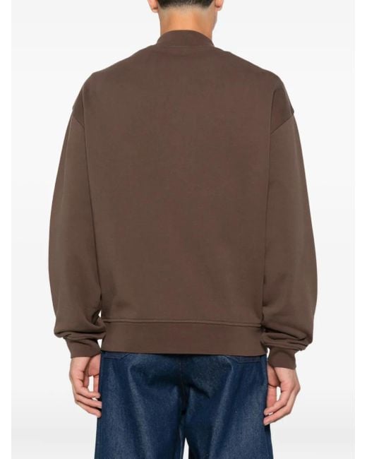 Cárdigan The Gros Grain con botones de presión Jacquemus de hombre de color Brown