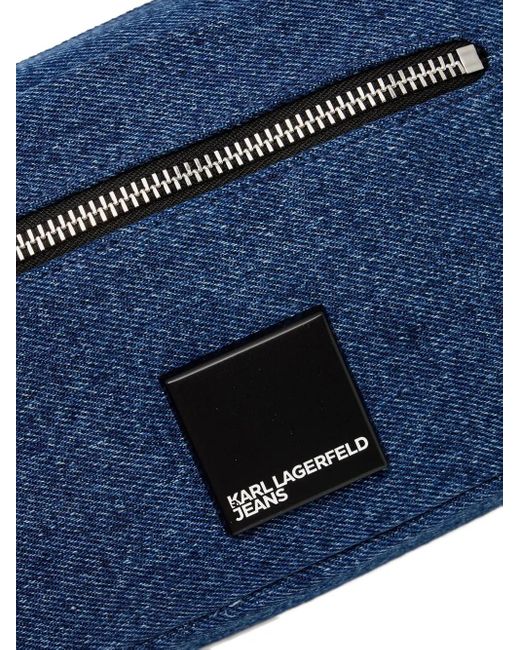 Karl Lagerfeld Blue Jeans-Mini-Tasche Mit Reißverschluss