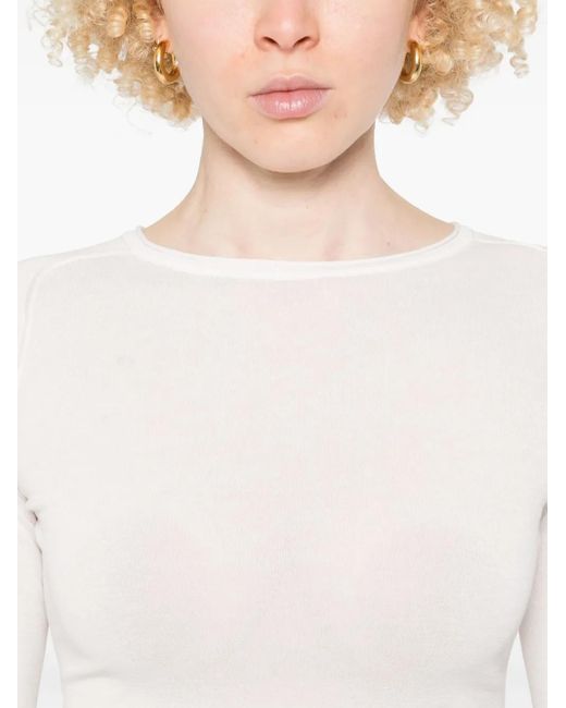 Top con cuello redondo Our Legacy de color White