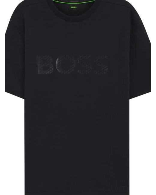 Boss Black Logo-Detail Crew-Neck T-Shirt for men