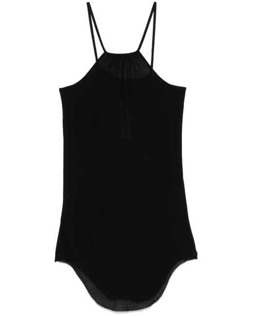Rick Owens Black Skorpio Silk Top